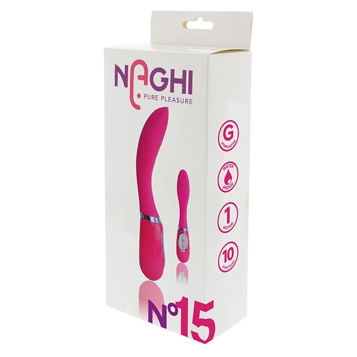 Розовый вибратор для G-стимуляции NAGHI NO.15 - 20 см - Naghi by Tonga. Фотография 2.
