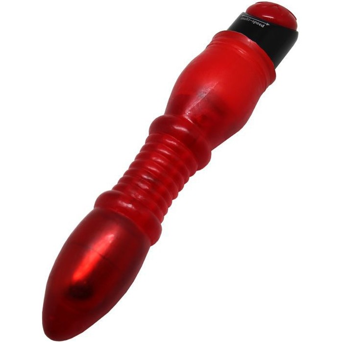 Красный гелевый вибратор Carrie - 25 см. Фотография 3.