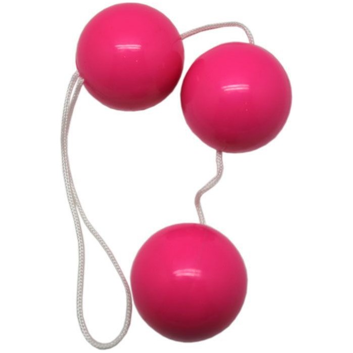 Розовые тройные вагинальные шарики. Фотография 2.