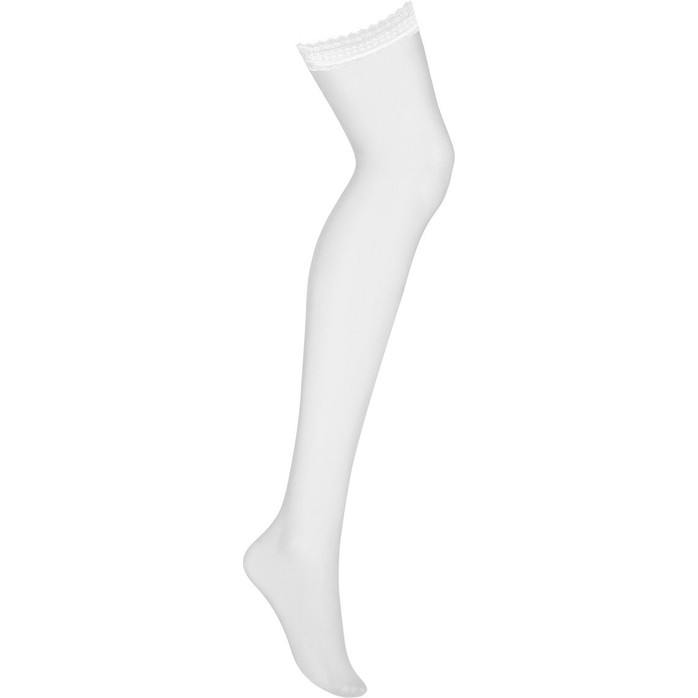 Элегантные чулки под пояс с кружевным верхом - Sexy. Фотография 3.