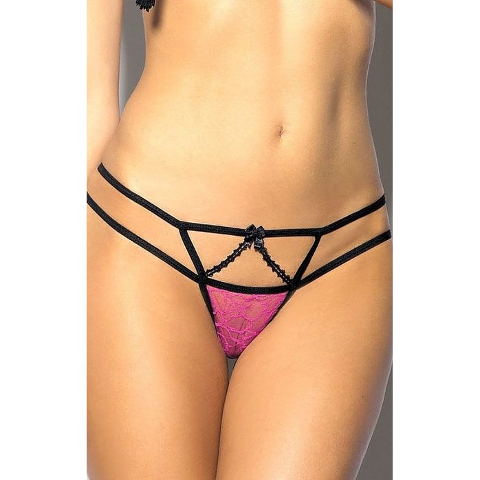 Полупрозрачные кружевные трусики-стринги Kami. Фотография 2.