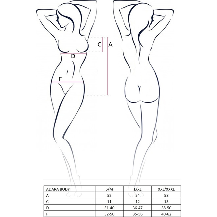 Кружевное боди с полуоткрытой грудью Adara. Фотография 4.