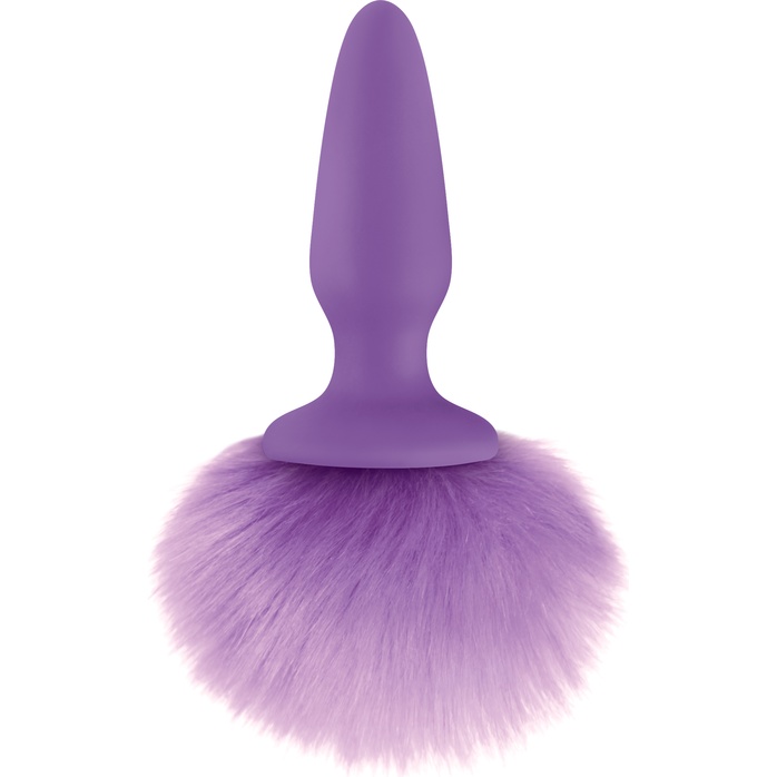 Фиолетовая анальная пробка с фиолетовым заячьим хвостом Bunny Tails Purple - Bunny Tails