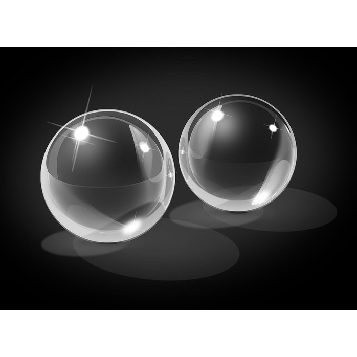 Стеклянные вагинальные шарики Glass Ben-Wa Balls - Icicles. Фотография 2.