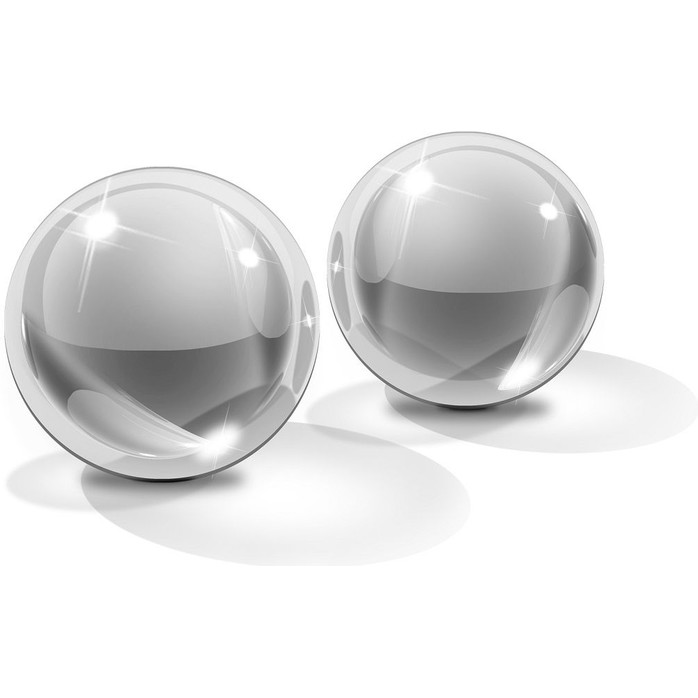 Стеклянные вагинальные шарики Glass Ben-Wa Balls - Icicles