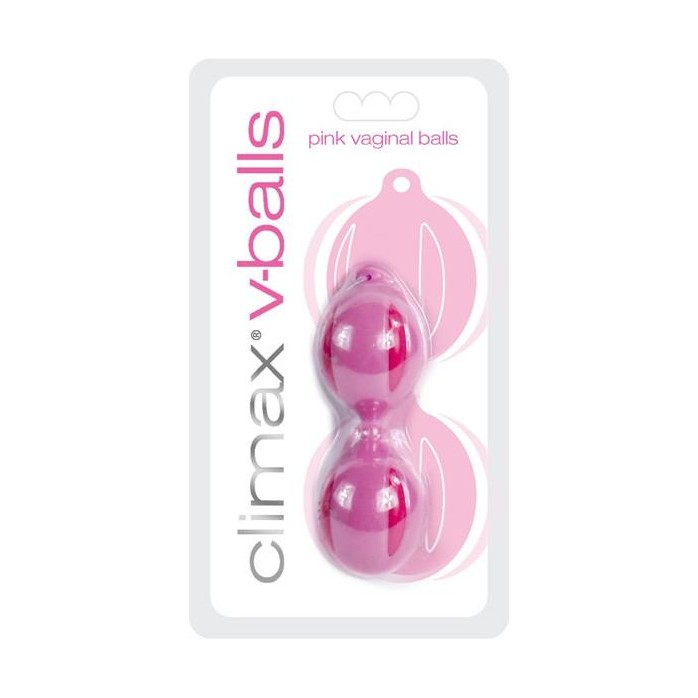 Розовые вагинальные шарики Climax V-Ball Pink Vagina Balls - Climax. Фотография 2.