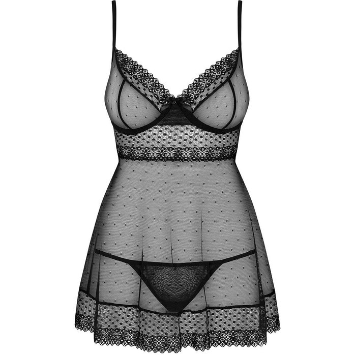 Обворожительная сорочка в крапинку и горошек - Sexy. Фотография 3.