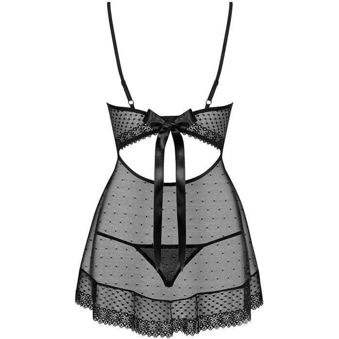 Обворожительная сорочка в крапинку и горошек - Sexy. Фотография 4.