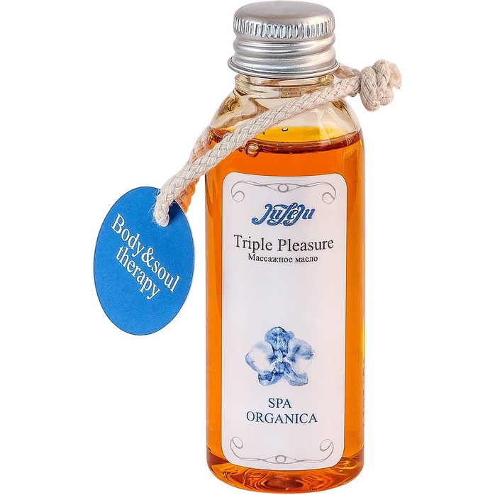 Массажное масло Triple Pleasure Spa Organica - 50 гр