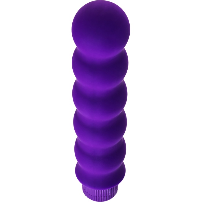 Фиолетовый фигурный вибратор - 17 см. Фотография 3.