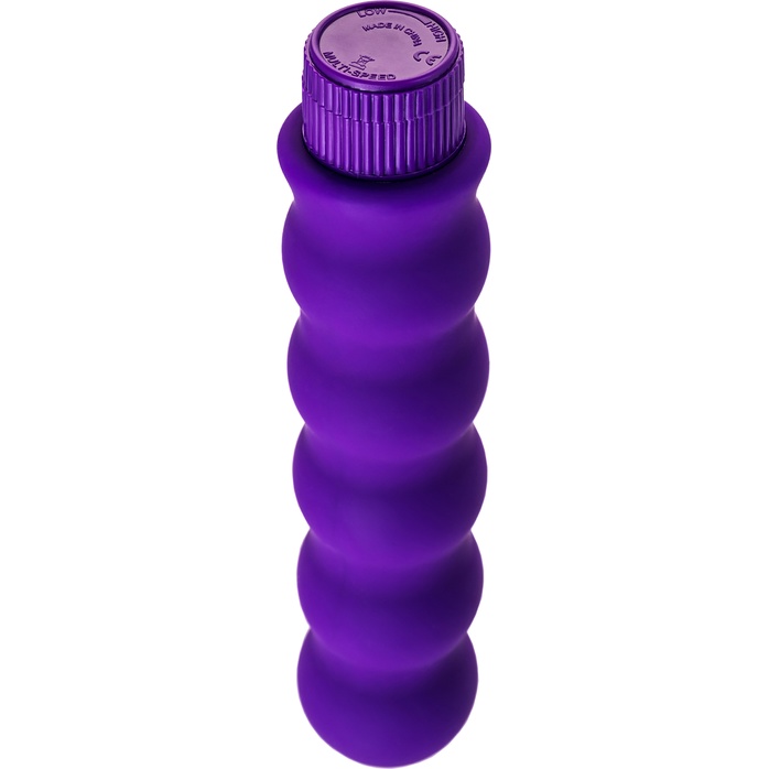 Фиолетовый фигурный вибратор - 17 см. Фотография 4.