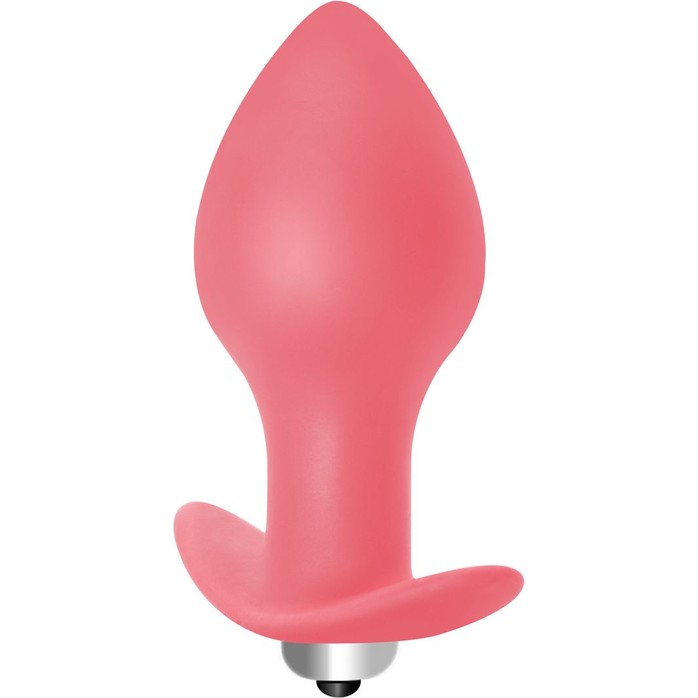 Розовая анальная пробка с вибрацией Bulb Anal Plug - 10 см - First Time. Фотография 2.