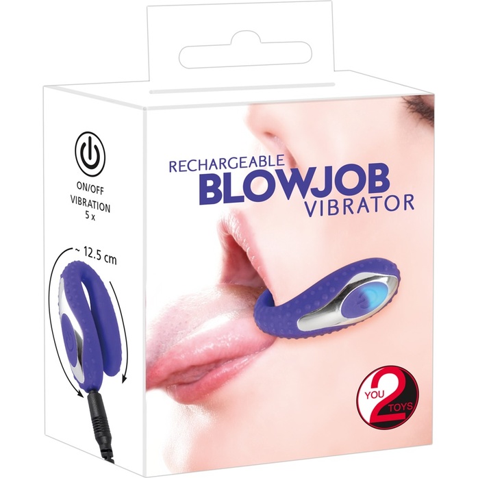 Фиолетовый вибратор для усиления ощущений от оральных ласк Blowjob - You2Toys. Фотография 7.