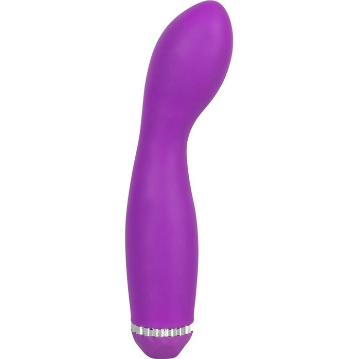 Фиолетовый силиконовый вибромассажёр - 22,5 см - You2Toys