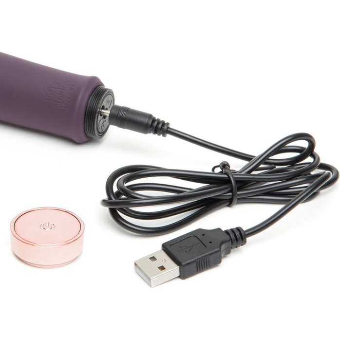 Фиолетовый вибратор So Exquisite Rechargeable G-Spot Vibrator - 16,5 см - Fifty Shades Freed. Фотография 4.