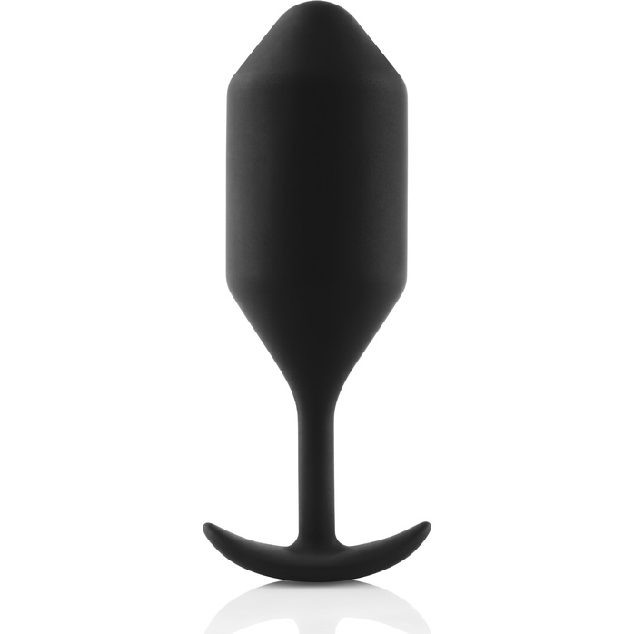 Чёрная пробка для ношения B-vibe Snug Plug 4 - 14 см. Фотография 2.