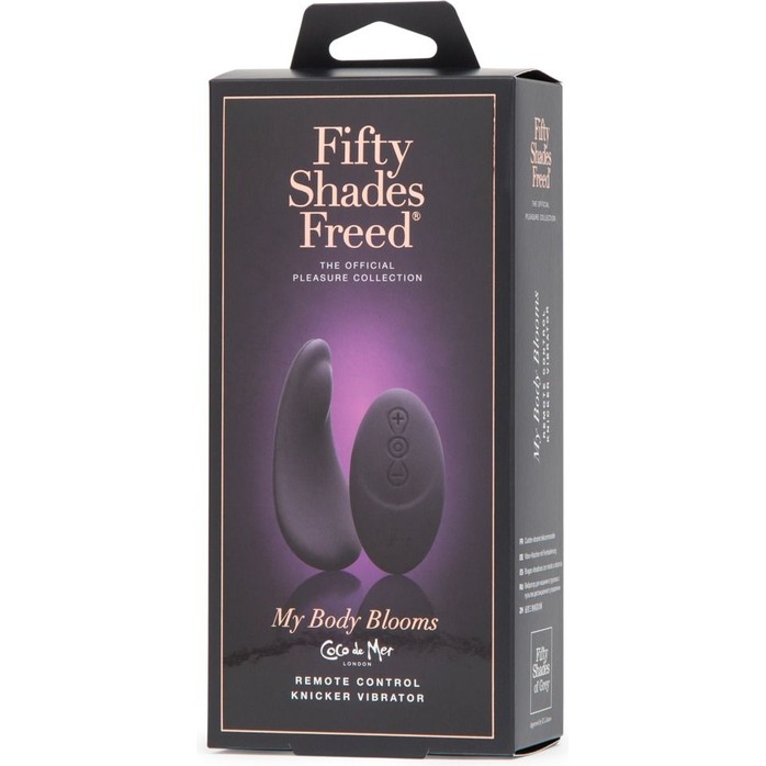 Клиторальный стимулятор My Body Blooms Rechargeable Knicker Vibrator with Remote - Fifty Shades Freed. Фотография 8.