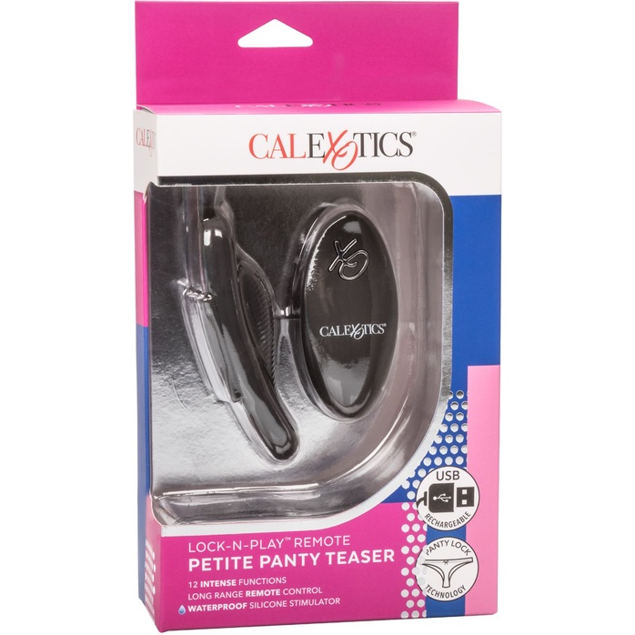 Чёрный вибростимулятор для ношения в трусиках Lock-N-Play Remote Petite Panty Teaser. Фотография 6.