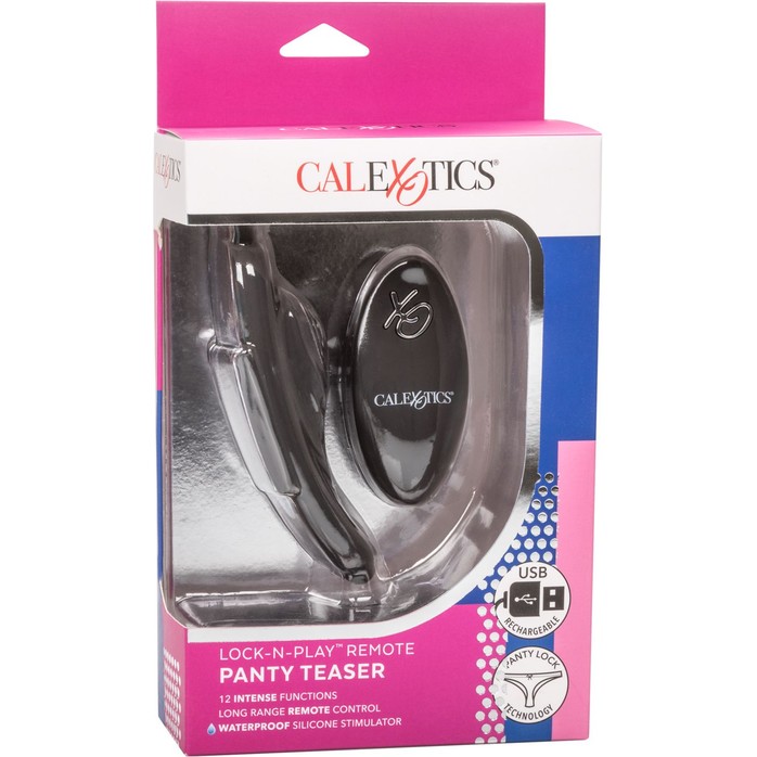 Чёрный вибростимулятор для ношения в трусиках Lock-N-Play Remote Panty Teaser. Фотография 8.