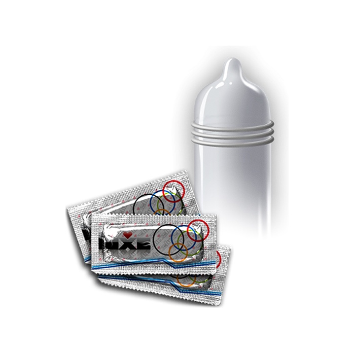 Презервативы Luxe Парный слалом с рёбрышками - 3 шт - Luxe. Фотография 2.