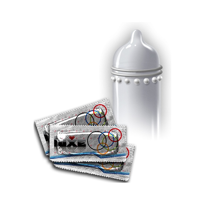 Презервативы Luxe Постельное двоеборье с ребрами и пупырышками - 3 шт - Luxe. Фотография 2.