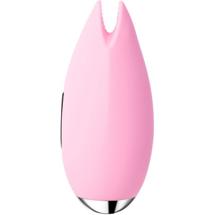 Розовый вибростимулятор клитора Candy с эффектом поцелуя рыбки