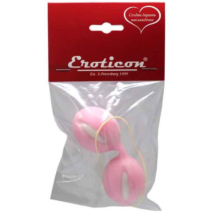 Розовые вагинальные шарики для тренировки интимных мышц. Фотография 3.