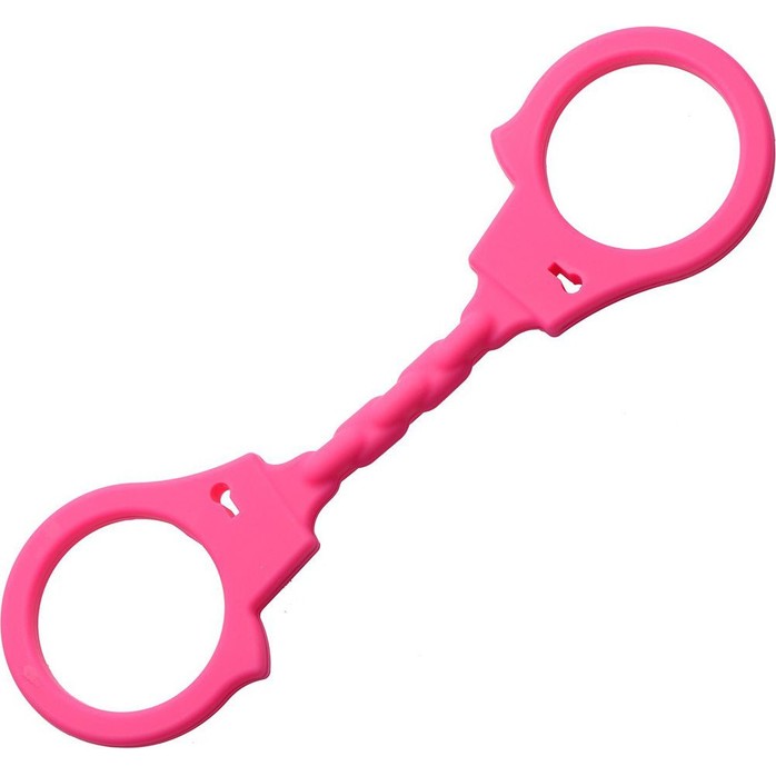 Розовые силиконовые наручники 4 Play - Frisky
