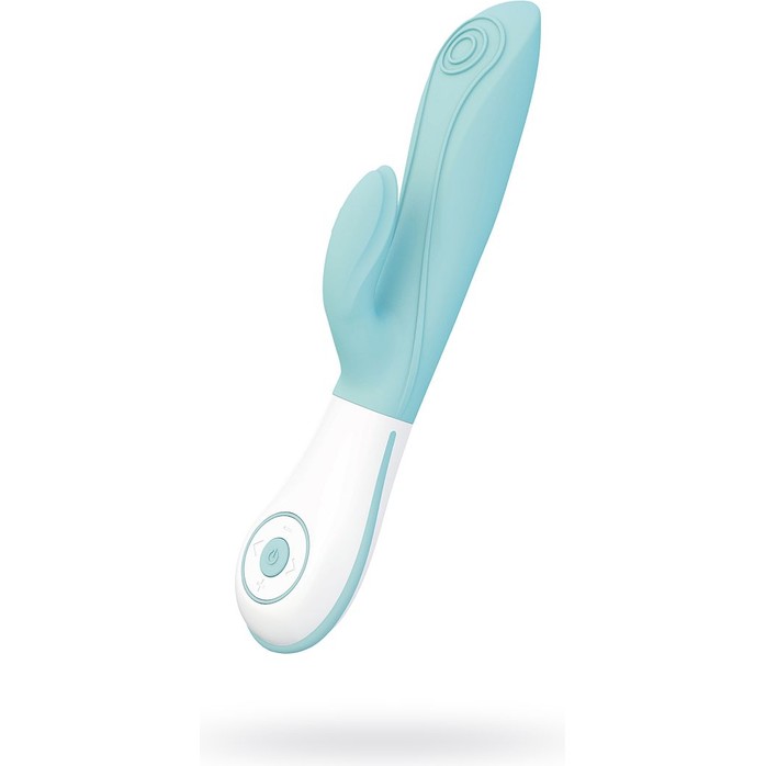 Нежно-голубой перезаряжаемый вибратор OVO E7