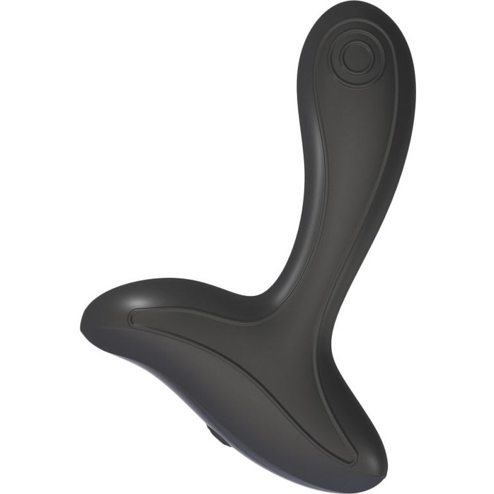 Чёрный стимулятор простаты с вибрацией OVO Q1. Фотография 2.