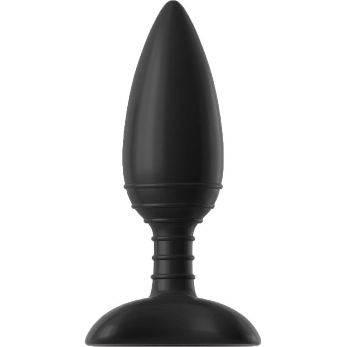 Чёрная вибровтулка NEXUS ACE SMALL с дистанционным управлением - 10 см