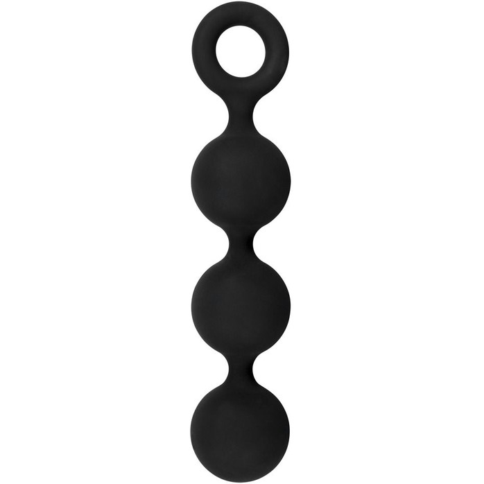 Чёрная анальная цепочка Lust Anal Beads - 19,5 см - Lust
