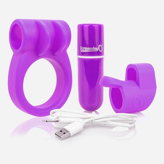 Фиолетовый набор CHARGED COMBO KIT #1 - For Couples