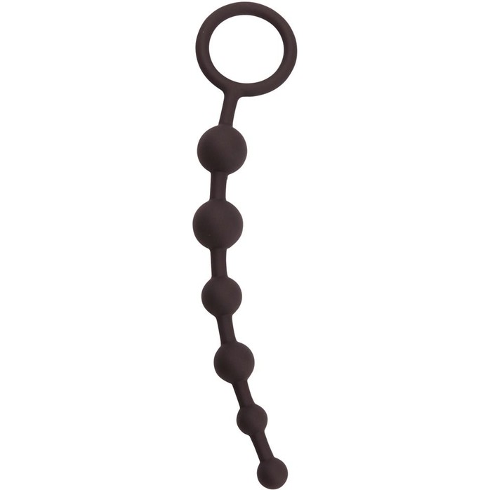 Чёрная анальная цепочка Anal Beads - 20,5 см