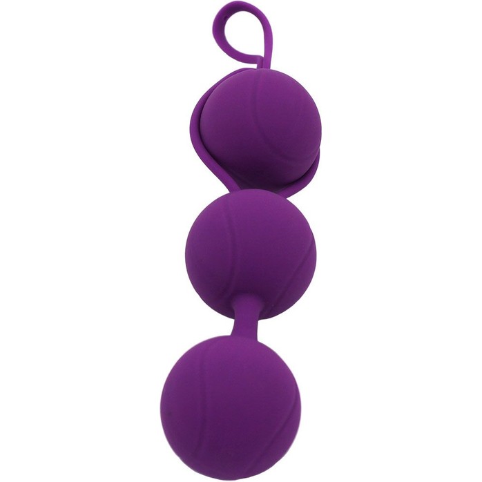Фиолетовый набор для тренировки вагинальных мышц Kegel Balls. Фотография 3.