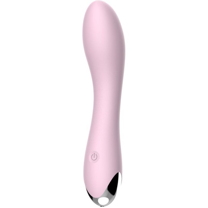 Нежно-розовый вибростимулятор Loving - 18 см