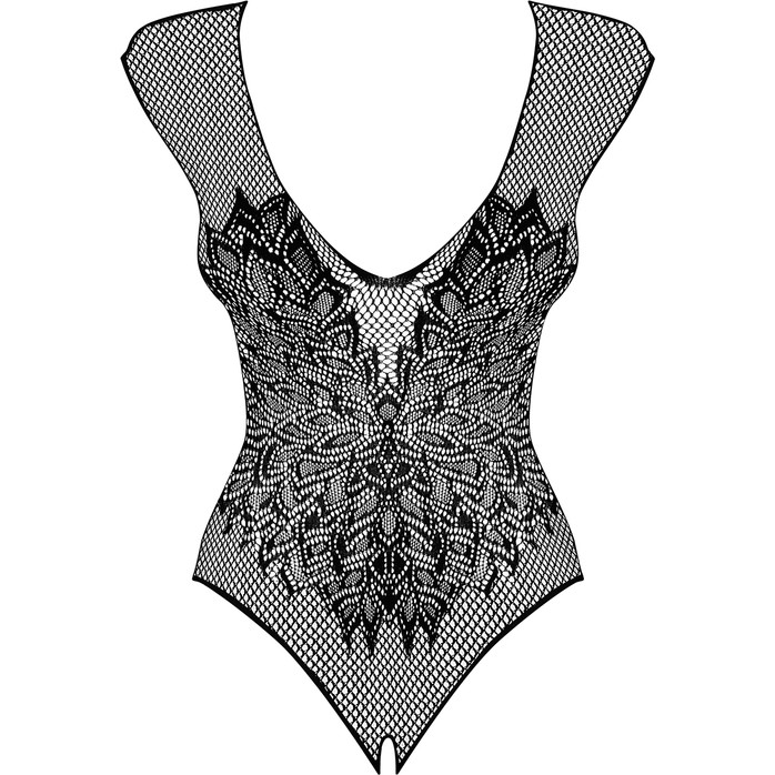Боди из сетки с рисунком в виде крыльев на спинке - Spicy. Фотография 3.