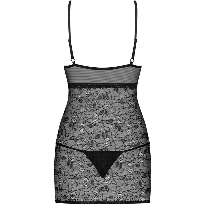 Элегантная полупрозрачная сорочка с приталенным силуэтом - Sexy. Фотография 4.