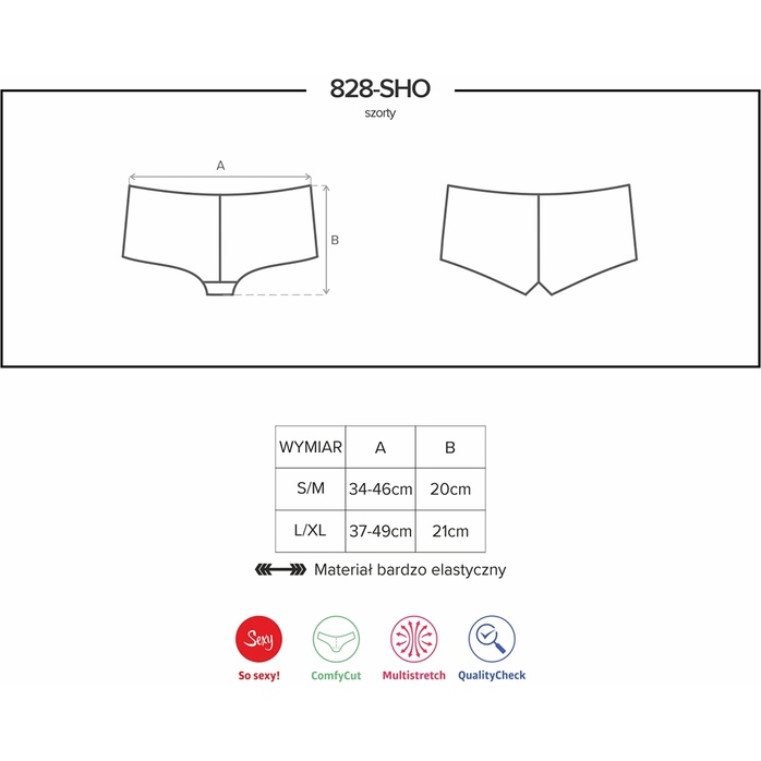 Кружевные трусики-шорты - Sexy. Фотография 5.