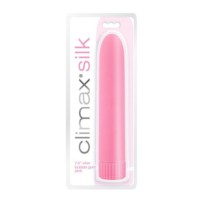 Розовый вибромассажер Climax Silk 7.5 Vibe - 19 см - Climax. Фотография 3.