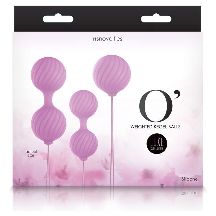 Набор розовых вагинальных шариков Luxe O Weighted Kegel Balls - Luxe. Фотография 2.