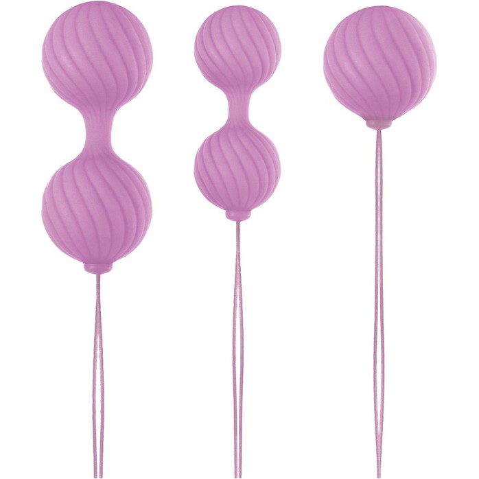 Набор розовых вагинальных шариков Luxe O Weighted Kegel Balls - Luxe