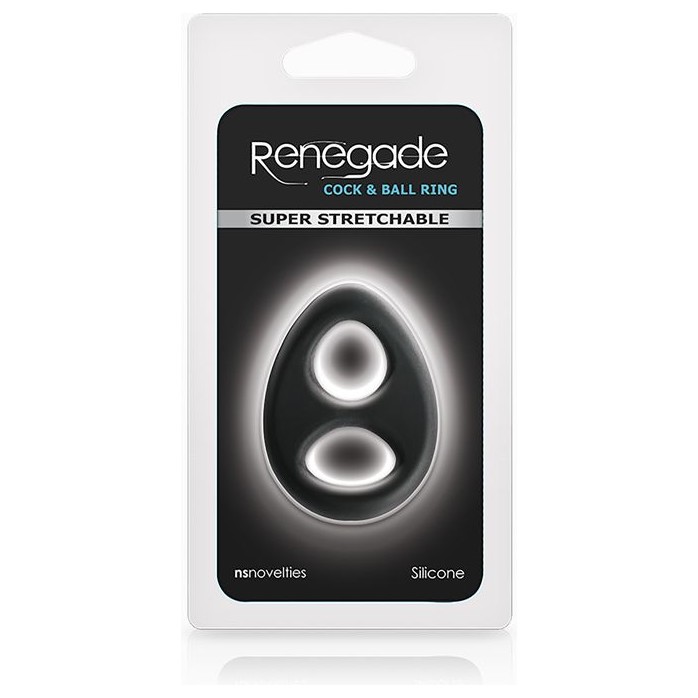 Эрекционное кольцо с двумя отверстиями Renegade Romeo Soft Ring - Renegade. Фотография 2.