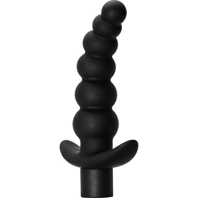 Чёрная анальная ёлочка с вибрацией Ecstasy - 14 см - Spice It Up. Фотография 2.