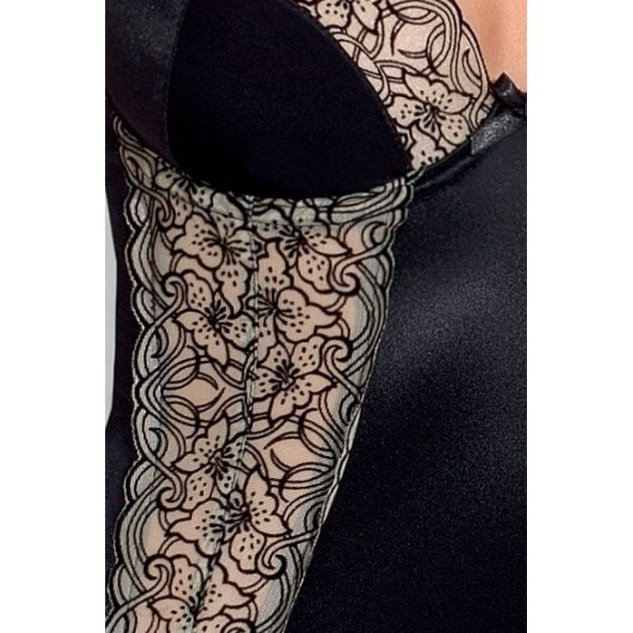 Корсаж Montana с цветочным рисунком на полупрозрачных вставках. Фотография 3.