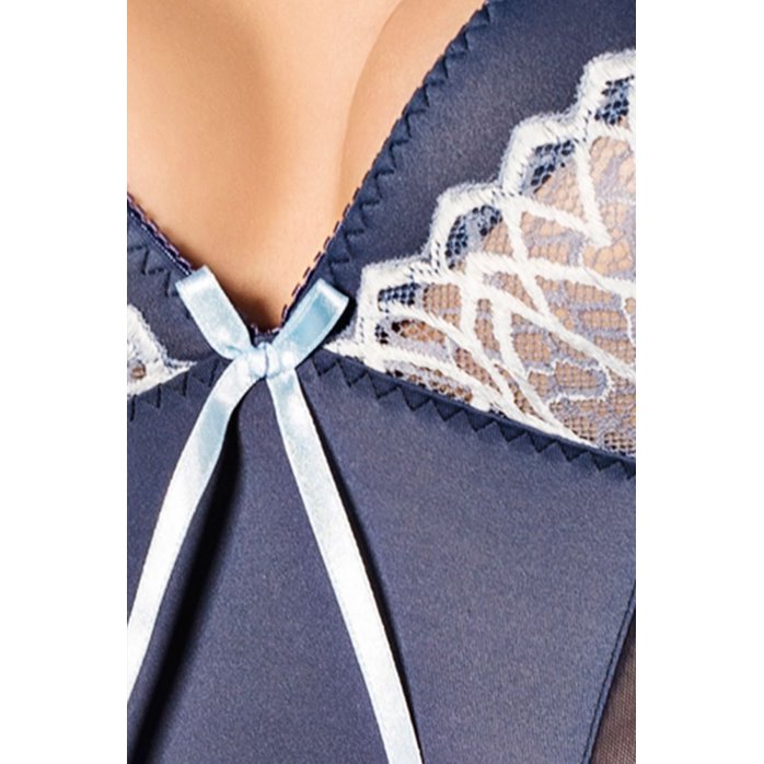 Сорочка Fleur с полупрозрачными вставками по бокам. Фотография 2.