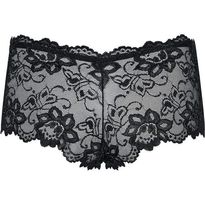 Кружевные трусики-шортики с крупным цветочным узором - Sexy. Фотография 4.