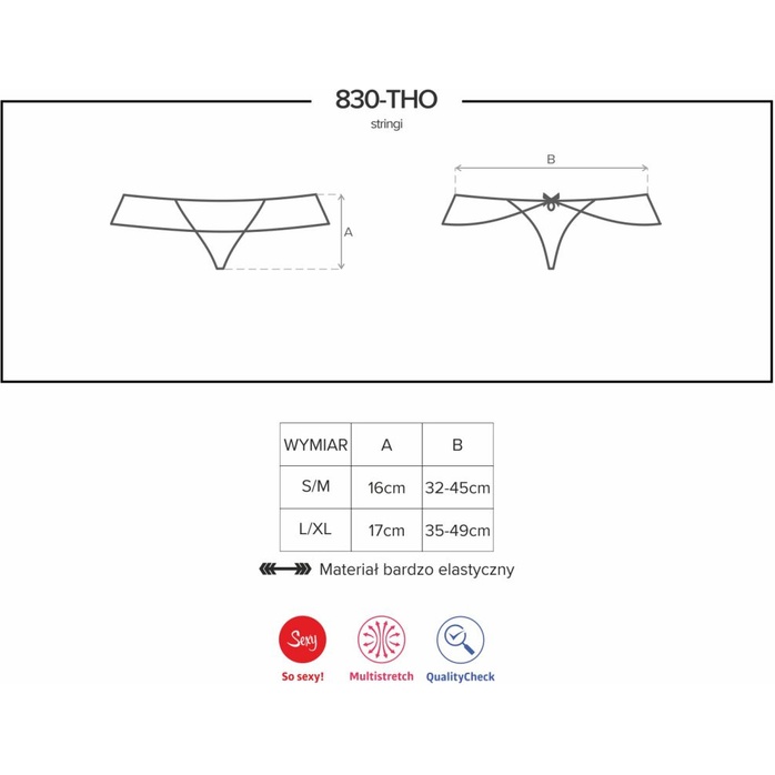 Трусики-стринги с кружевной юбочкой и подвеской сзади - Sexy. Фотография 7.