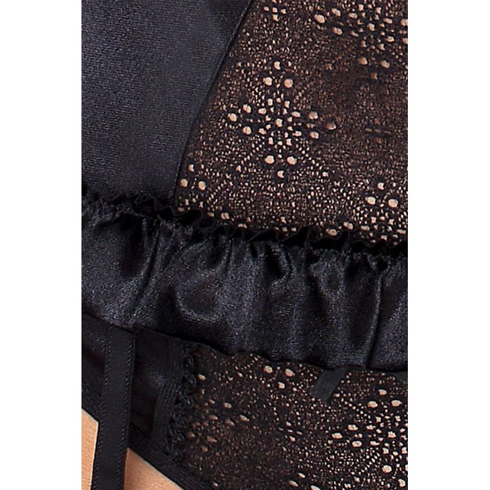 Строгий корсаж Carolyn с нежным кружевом и оборками. Фотография 3.