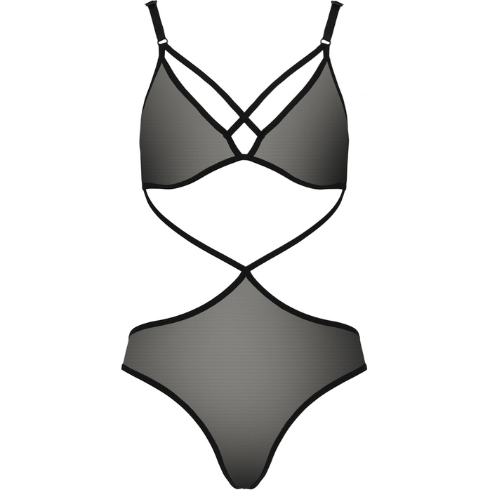 Полупрозрачное боди Joana с регулируемыми бретелями. Фотография 3.